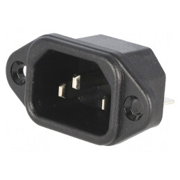 Conector Alimentare AC Soclu Tată 10A 250V | Electronic-mag.ro | Componente Electronice