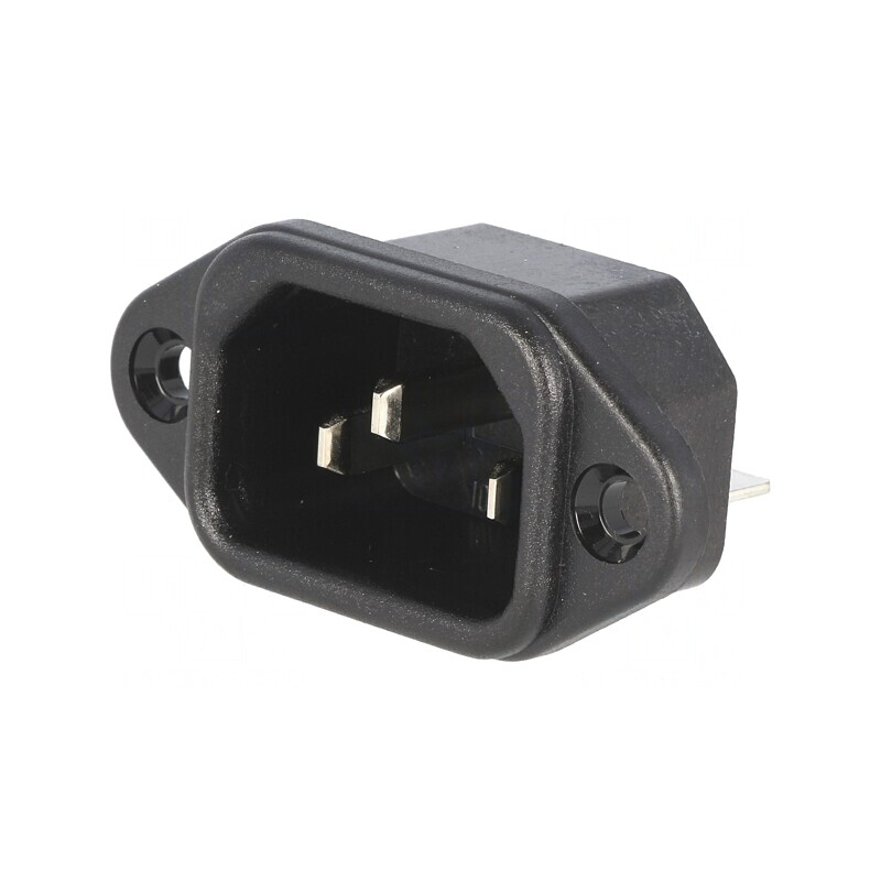 Conector Alimentare AC Soclu Tată 10A 250V | Electronic-mag.ro | Componente Electronice