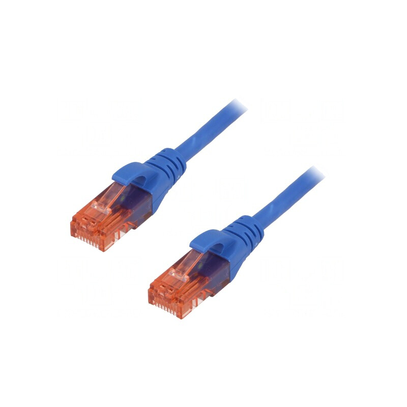 Patch Cord Ethernet Cat6 U/UTP 2m Albastru | Electronic-mag.ro | Componente Electronice