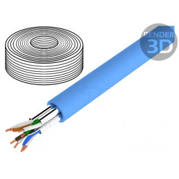 Cablu Ethernet Cat6a U/FTP LSZH Albastru 7.2mm | Electronic-mag.ro | Componente Electronice