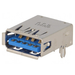 Soclu USB A PCB THT 90° Invers | Electronic-mag.ro | Componente Electronice