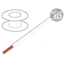 Cablu Electric Alb 2,5mm2 100m PVC 450/750V | Electronic-mag.ro | Componente Electronice