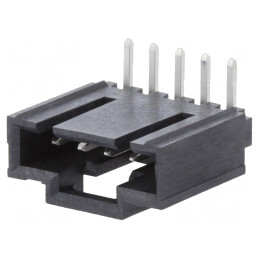 Soclu cablu-placă 2,54mm 5 PIN THT cositorit | Electronic-mag.ro | Componente Electronice