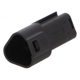 Conector auto ML-XT 3 pini tată pe cablu negru | Electronic-mag.ro | Componente Electronice