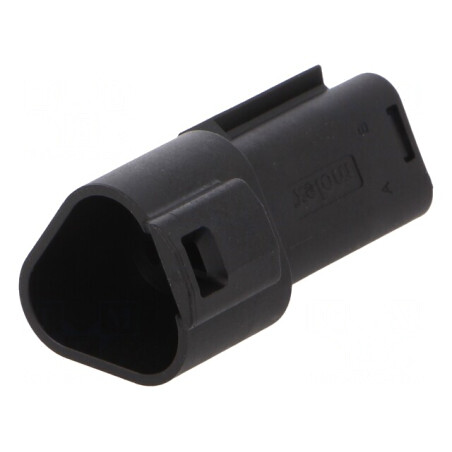 Conector auto ML-XT 3 pini tată pe cablu negru | Electronic-mag.ro | Componente Electronice