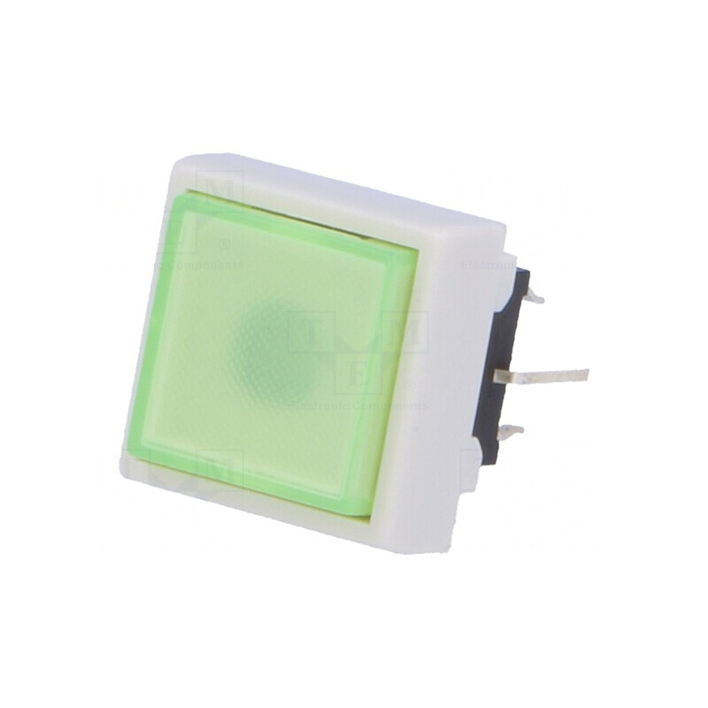 Comutator Tastatură DPDT cu LED Verde 0.1A 30V | Electronic-mag.ro | Componente Electronice