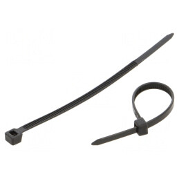 Coliere de strângere 100mm x 3.6mm poliamidă neagră 100buc. | Electronic-mag.ro | Componente Electronice