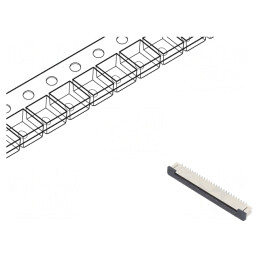 Conector FFC/FPC Vertical 50 PIN SMT 30V 0.5A | Electronic-mag.ro | Componente Electronice