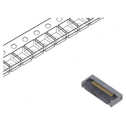 Conector FFC/FPC Orizontal 20 PIN ZIF | Electronic-mag.ro | Componente Electronice