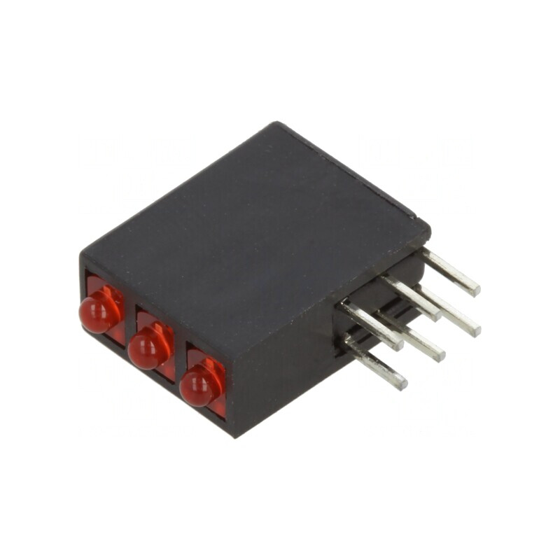 LED Roșu Difuz 1.8mm 3 Diodă 2mA 50° | Electronic-mag.ro | Componente Electronice
