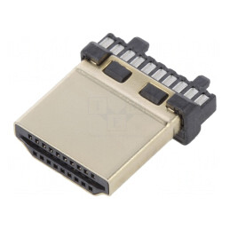 Conector HDMI 19-PIN Gold Flash pe Cablu | Electronic-mag.ro | Componente Electronice