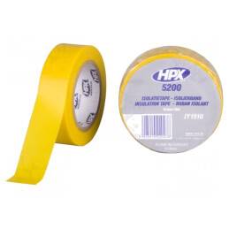 Bandă Electroizolantă Galbenă 19mm x 10m | Electronic-mag.ro | Componente Electronice