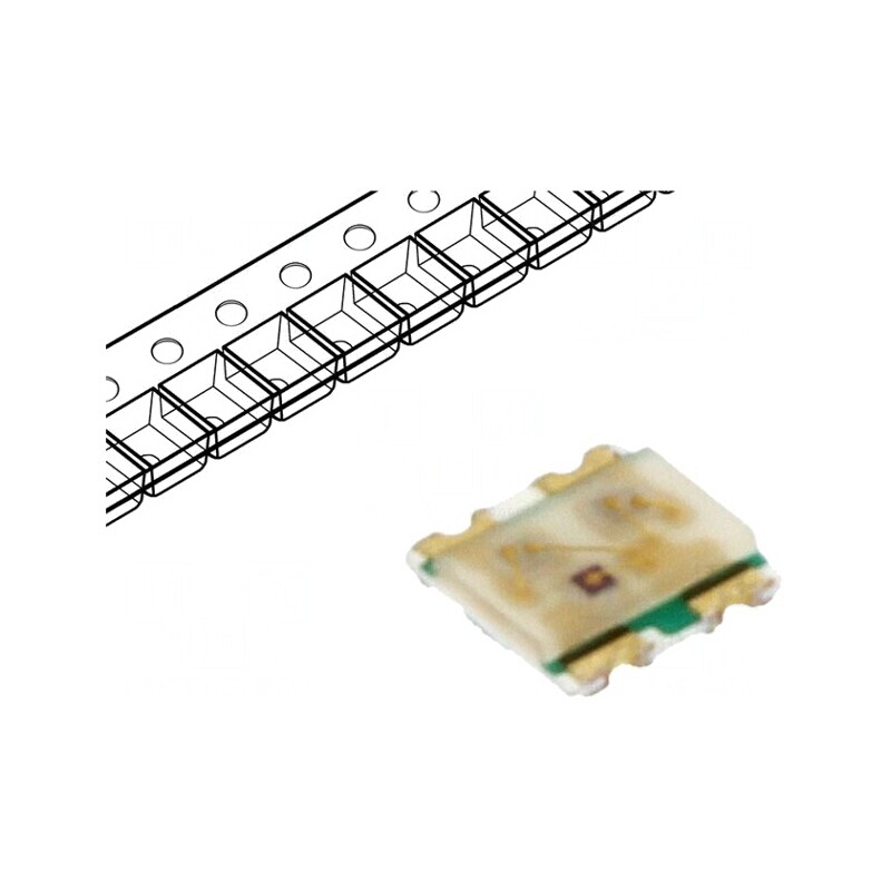 LED RGB SMD 0606 1.6x1.5mm 145° 20mA Lentilă Difuză | Electronic-mag.ro | Componente Electronice
