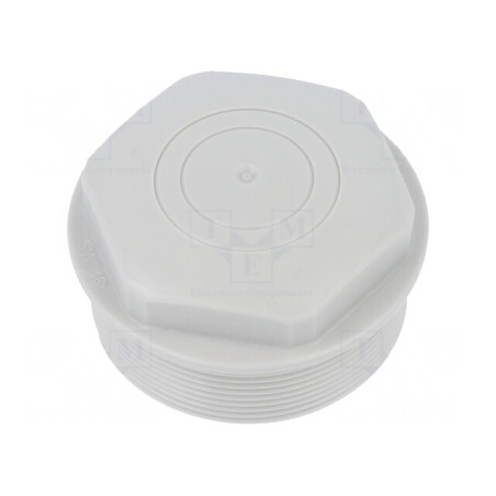 Capac de protecție gri IP54 polietilenă M50 1,5 | Electronic-mag.ro | Componente Electronice