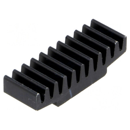 Radiator Negru Extrudat 10x30x7,5mm 26K/W | Electronic-mag.ro | Componente Electronice