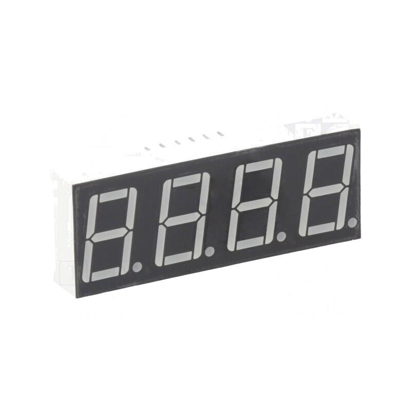 Afișaj LED 7 Segmente 14,2mm 4 Digits Roșu Catod | Electronic-mag.ro | Componente Electronice