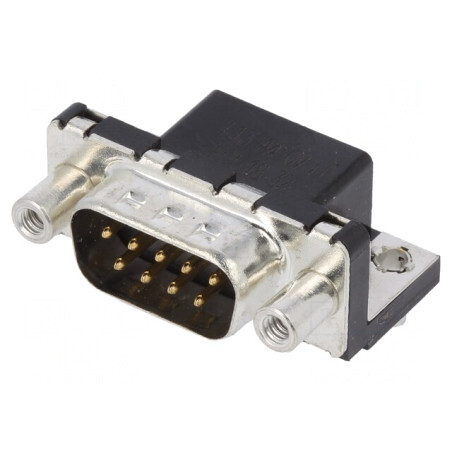 D-Sub 9 PIN soclu tată PCB 90° | Electronic-mag.ro | Componente Electronice
