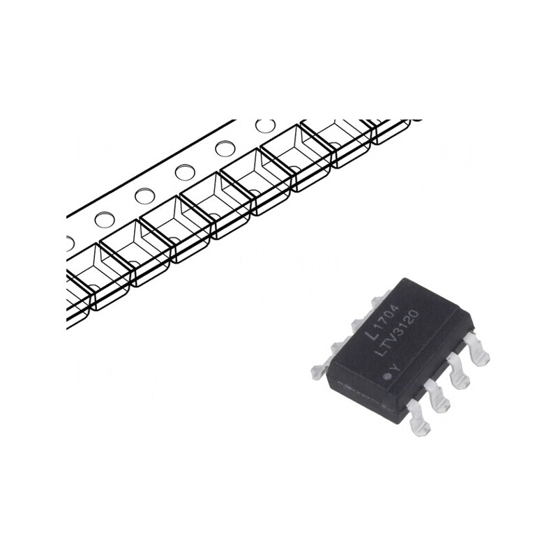 Optocuplor SMD 1 Canal IGBT 5kV Gull Wing 8 pini | Electronic-mag.ro | Componente Electronice