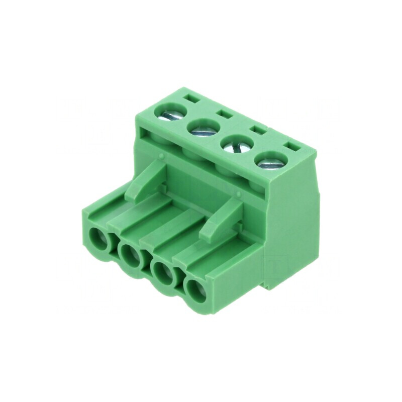 Regletă de Conexiuni 5,08mm 4 Piste Drept | Electronic-mag.ro | Componente Electronice