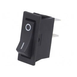 Întrerupător Rocker SPST ON-OFF 10A 250VAC Negru | Electronic-mag.ro | Componente Electronice