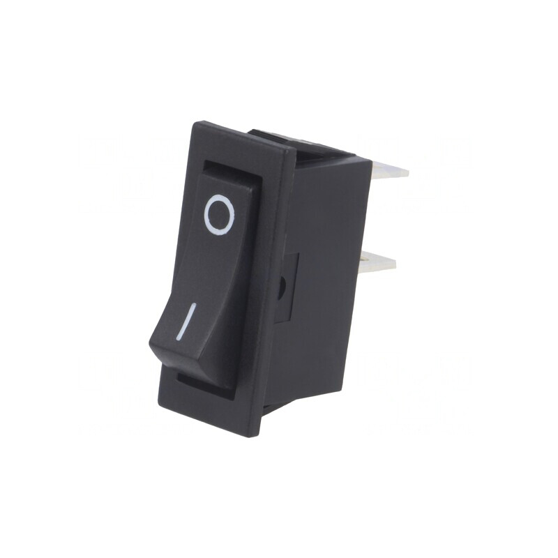 Întrerupător Rocker SPST ON-OFF 10A 250VAC Negru | Electronic-mag.ro | Componente Electronice