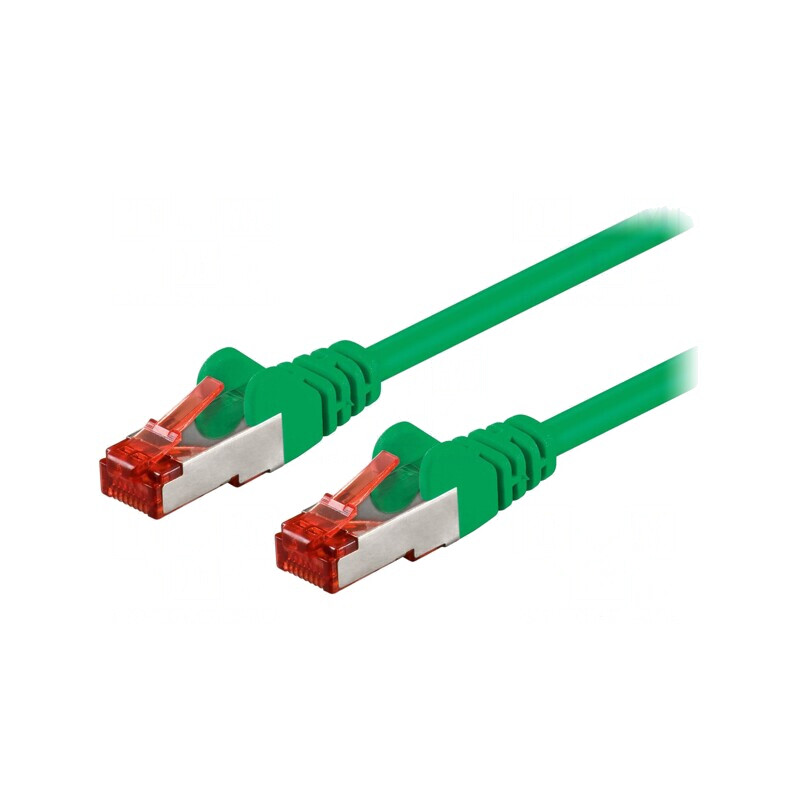 Patch Cord S/FTP Cat6 Verde 0.25m | Electronic-mag.ro | Componente Electronice