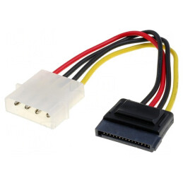 Adaptor Molex Tată la SATA, 0,15m | Electronic-mag.ro | Componente Electronice