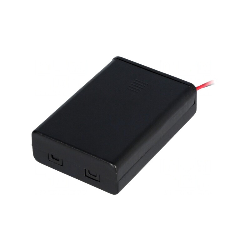 Suport Baterii AAA R3 cu 3 Cabluri Negre 150mm | Electronic-mag.ro | Componente Electronice
