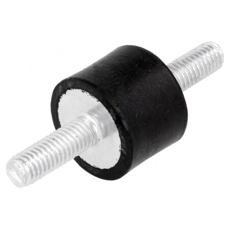 Atenuator de Vibrații M6 20mm 15mm Guma | Electronic-mag.ro | Componente Electronice