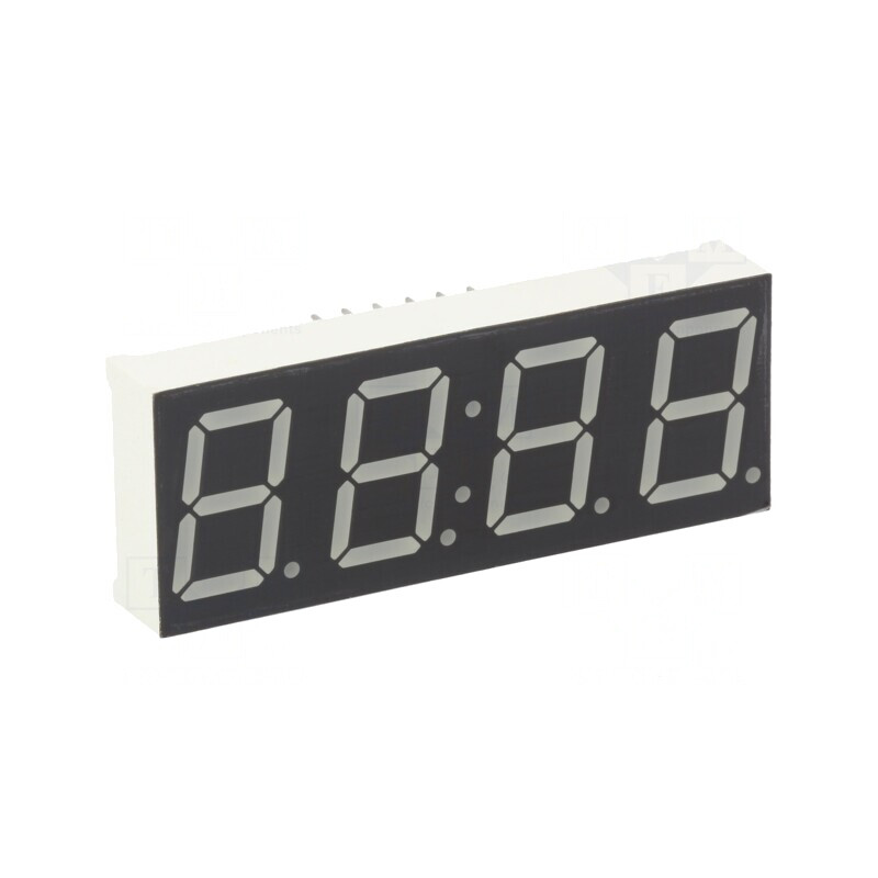 Afișaj LED 7 Segmente 14,2mm 4 Cifre Roșu | Electronic-mag.ro | Componente Electronice