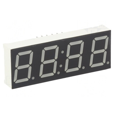 Afișaj LED 7 Segmente 14,2mm 4 Cifre Roșu | Electronic-mag.ro | Componente Electronice