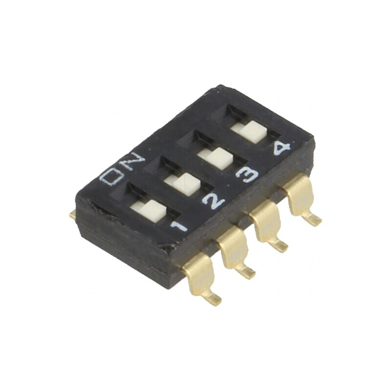 DIP-Switch 4 Secțiuni ON-OFF 24VDC | Electronic-mag.ro | Componente Electronice