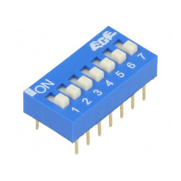 Comutator DIP-SWITCH 7 Secțiuni ON-OFF 24V | Electronic-mag.ro | Componente Electronice