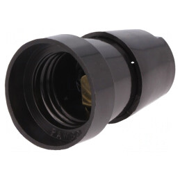 Dulie E27 Neagră Bachelită 38mm 60mm | Electronic-mag.ro | Componente Electronice