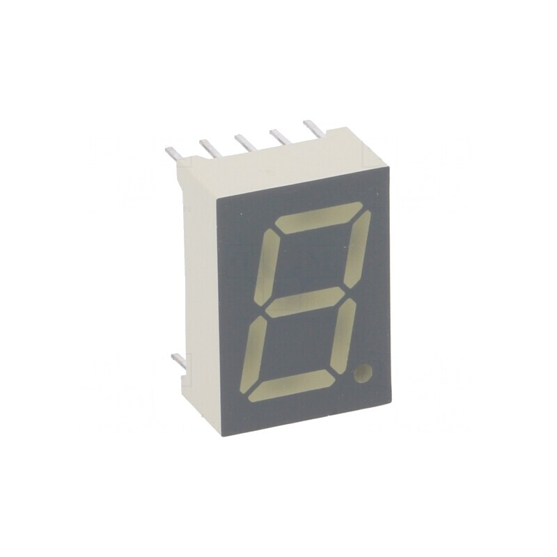 Afișaj LED 7 Segmente 13,2mm Verde Catod | Electronic-mag.ro | Componente Electronice