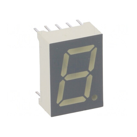 Afișaj LED 7 Segmente 13,2mm Verde Catod | Electronic-mag.ro | Componente Electronice