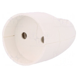 Conector Alimentare AC Mamă 2P 250V 16A Alb | Electronic-mag.ro | Componente Electronice