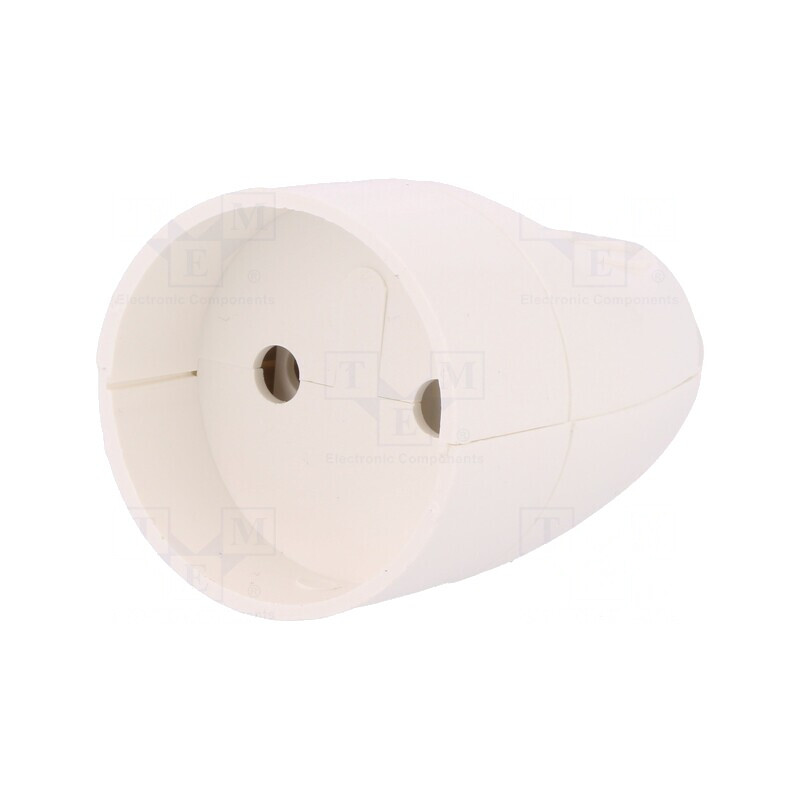 Conector Alimentare AC Mamă 2P 250V 16A Alb | Electronic-mag.ro | Componente Electronice