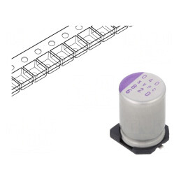 Condensator Polimeric Low ESR 820uF 6.3V SMD | Electronic-mag.ro | Componente Electronice
