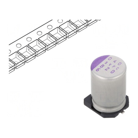 Condensator Polimeric Low ESR 820uF 6.3V SMD | Electronic-mag.ro | Componente Electronice