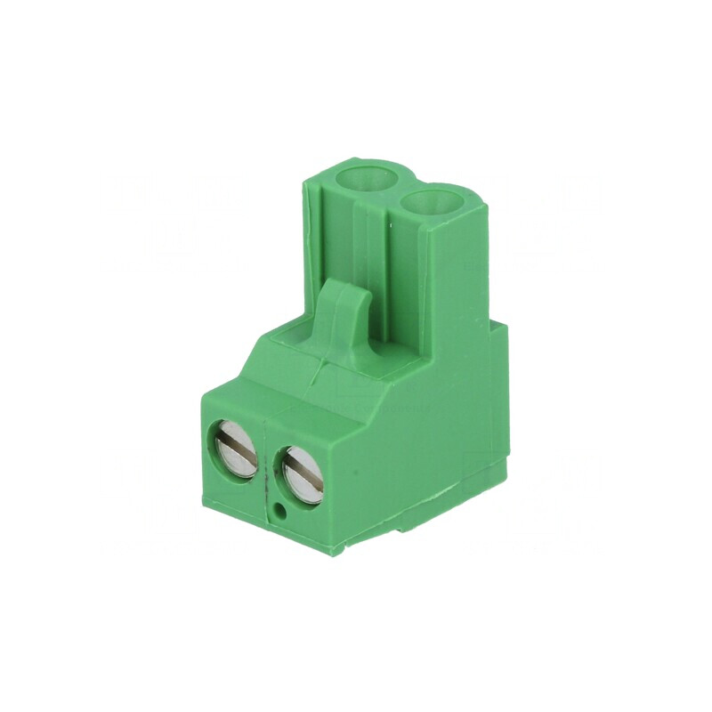 Regletă de conexiuni deconectabilă 5,08mm 2 piste dreaptă mufă | Electronic-mag.ro | Componente Electronice
