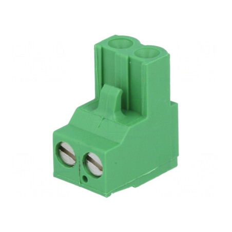 Regletă de conexiuni deconectabilă 5,08mm 2 piste dreaptă mufă | Electronic-mag.ro | Componente Electronice