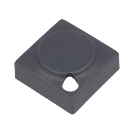 Tastă dreptunghiulară gri 15,5x15,5mm poliamidă | Electronic-mag.ro | Componente Electronice