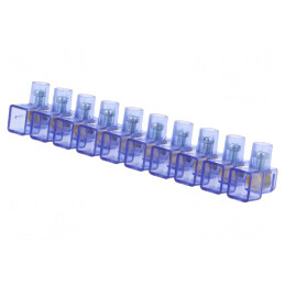 Regletă de conexiuni cu șurub 2,5mm2 450V 10 piste | Electronic-mag.ro | Componente Electronice
