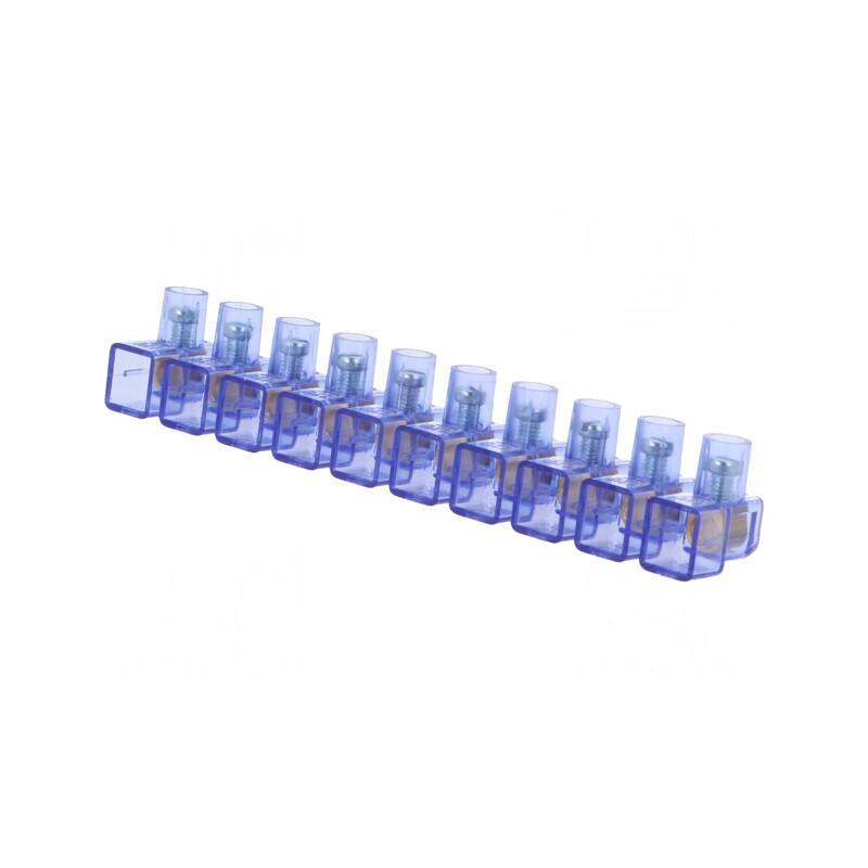 Regletă de conexiuni cu șurub 2,5mm2 450V 10 piste | Electronic-mag.ro | Componente Electronice
