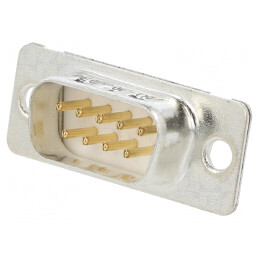 Conector D-Sub 9-Pini Montare Panou 5A | Electronic-mag.ro | Componente Electronice