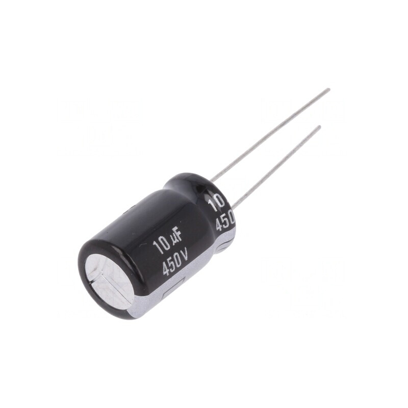 Condensator Electrolitic THT 10uF 450VDC 12.5x20mm 20% | Electronic-mag.ro | Componente Electronice