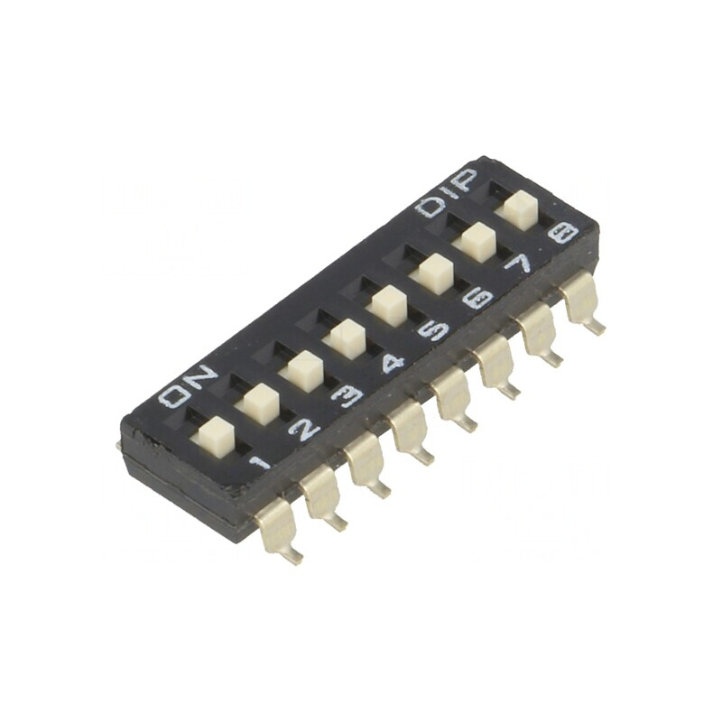 Comutator DIP-SWITCH 8 Secțiuni SMT 0.1A 50VDC | Electronic-mag.ro | Componente Electronice Comutator DIP-SWITCH 8 Secțiuni SMT 0.1A 50VDC | Electronic-mag.ro | Componente Electronice