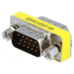 Adaptor D-Sub 15 pini HD Dual Mufă | Electronic-mag.ro | Componente Electronice