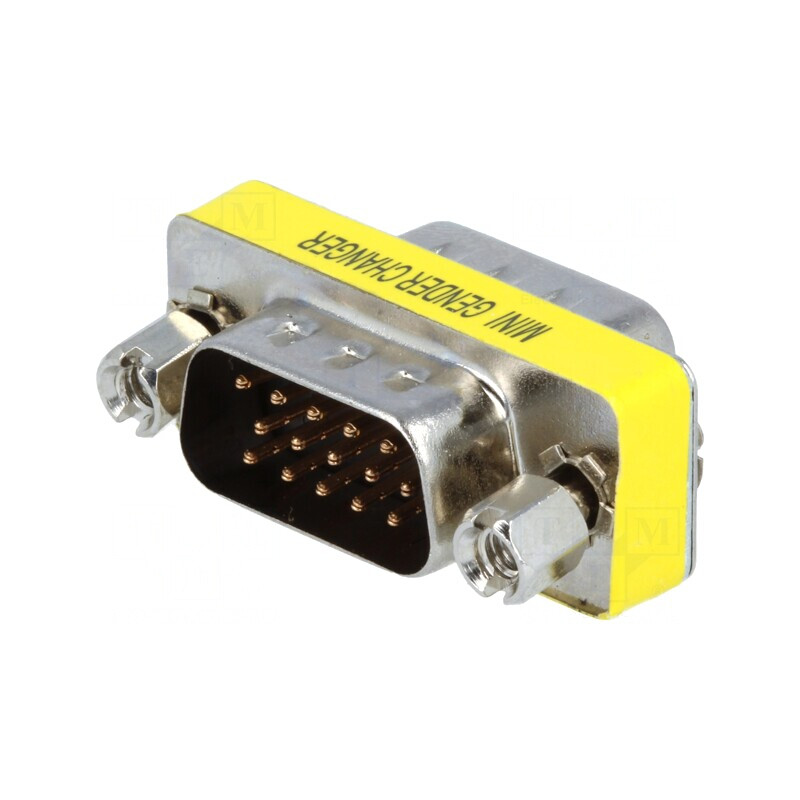 Adaptor D-Sub 15 pini HD Dual Mufă | Electronic-mag.ro | Componente Electronice